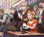 announcer girl at the pole position race